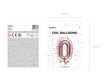 Picture of FOIL BALLOON NUMBER 0 ROSE GOLD 16 INCH
